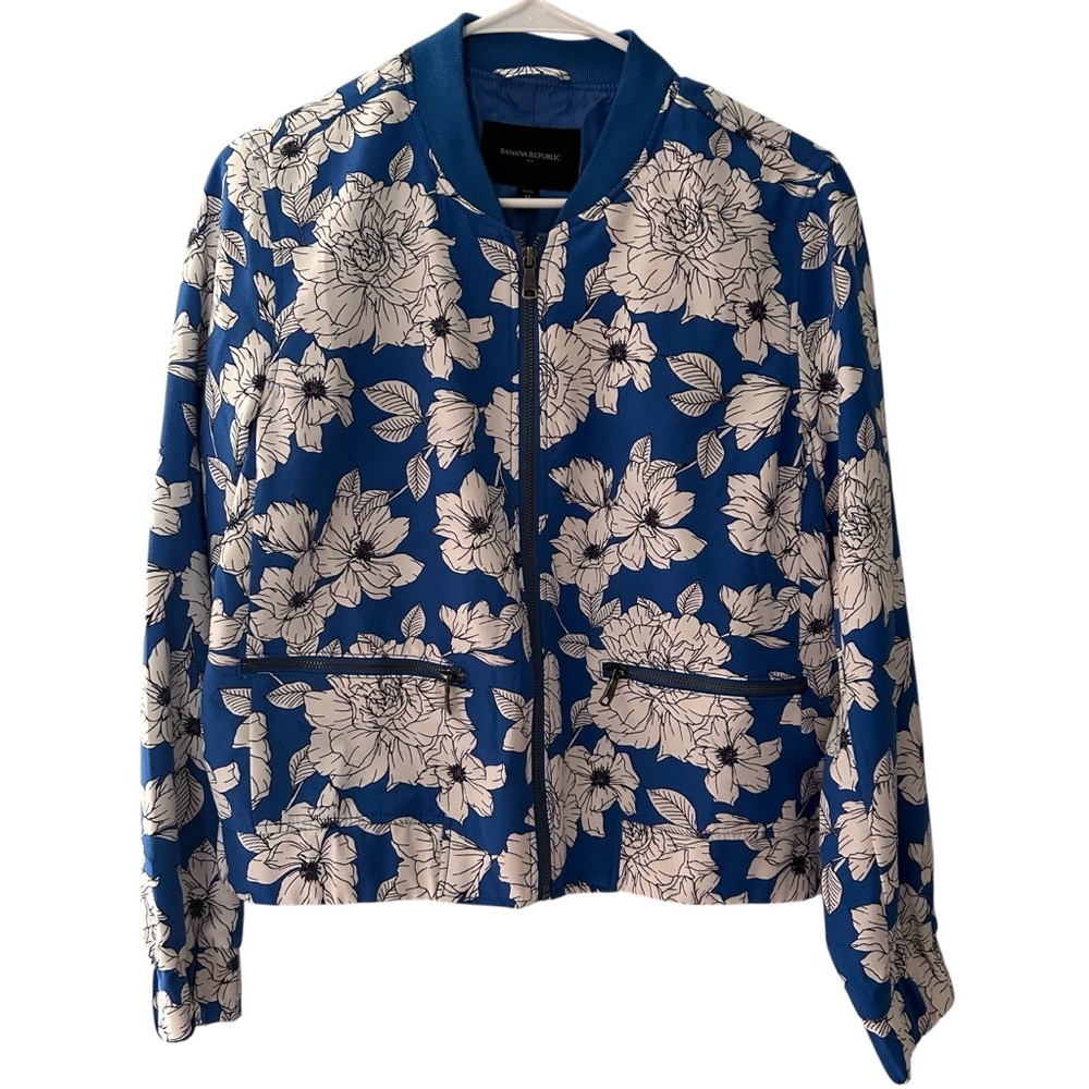 Banana Republic Women’s Jacket Floral Lined K11